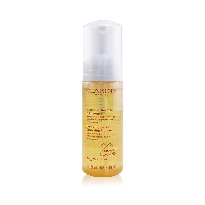 CLARINS - Gentle Renewing Cleansing Mousse With Alpine Herbs & Tamarind Pulp Extracts