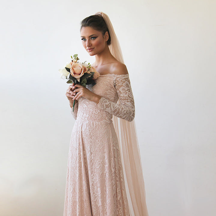 Blush  Tulle Veil #4024