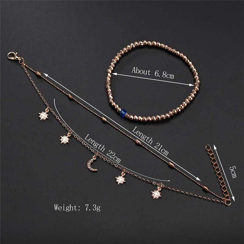 Wholesale Chain Anklet on the Leg Foot Bracelet Women Simple Slim Adjustable Wire Ankle Summer Beach Jewellery