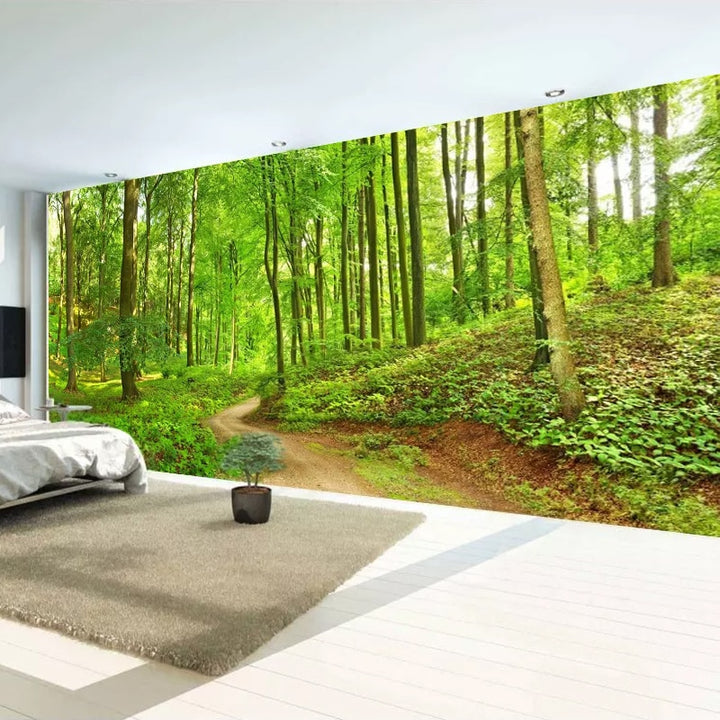 Custom 3D Photo Wallpaper Forest Tree Mural Home Decor