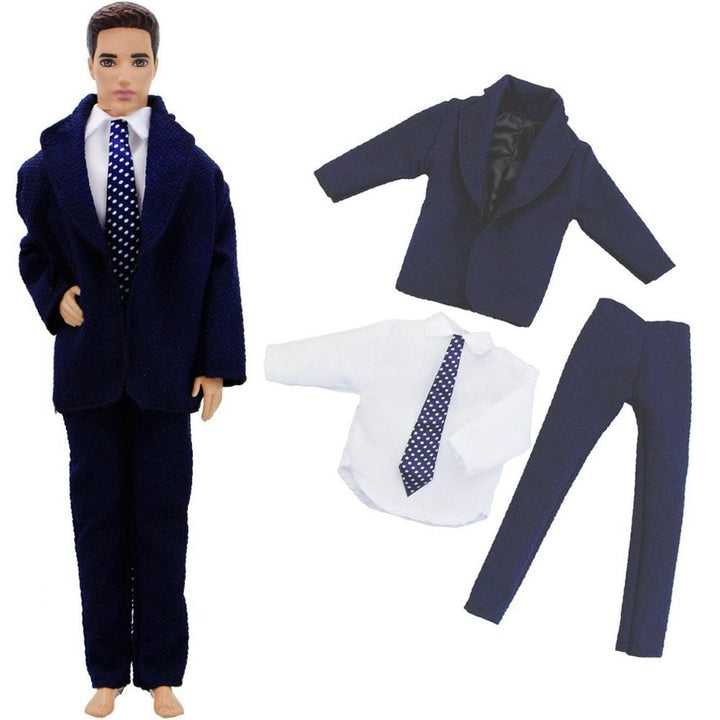 Handmade male barbie doll accessories mens outfit shirts coat trousers tuxedo