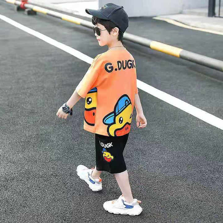 New Boys Summer Clothes Sports Suit Teenage Boys Short-Sleeve and Short Pants Children Casual Tracksuit for Boy Kids Clothes Set