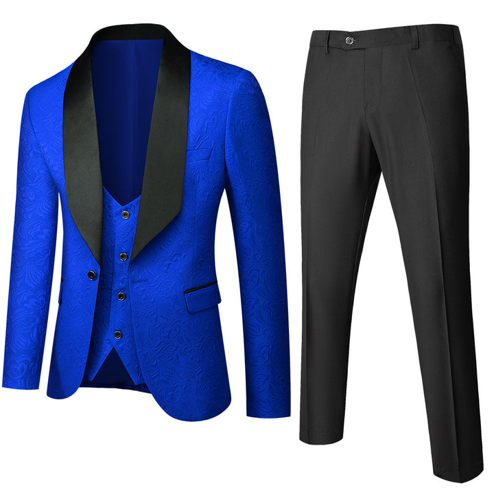 Jancember HZ18 2021 Italian Design Smoking Tuxedo Jacket 3 Piece Groom Terno Suits for Mens Wedding Suits