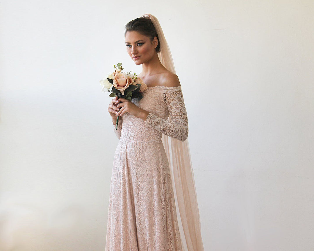 Blush  Tulle Veil #4024