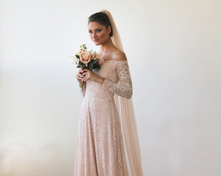 Blush  Tulle Veil #4024