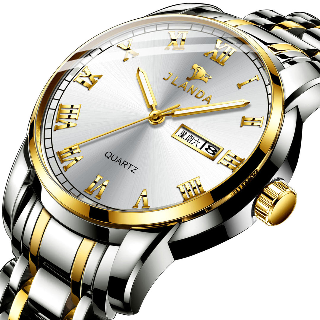 Luxury waterproof quartz brand wristwatches for men