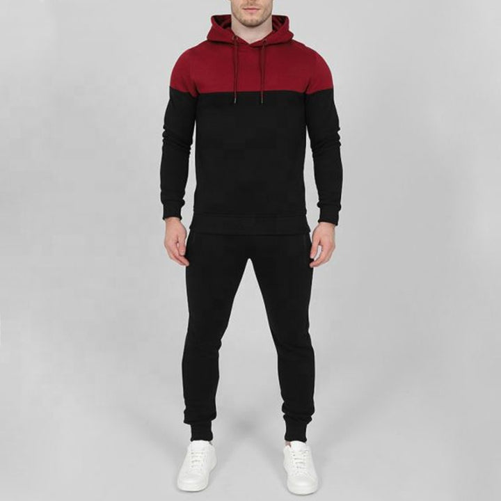 Trendy Pullover Hood Tracksuit Sets Bulk Running Sports Wear Jogging Suits Sweatsuit Men