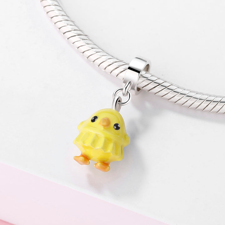 Silver cute little animals series diy enamel-beads charm for bracelet womens jewelry