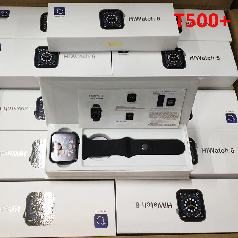 Original t500 pro smart watch series 6 big screen 1 75 inch iwo 13 hiwatch sport