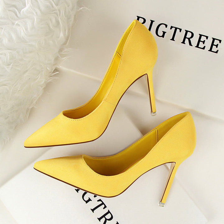 Women pumps fashion 9cm high heels Apparel & Accessories > Shoes pointed toe