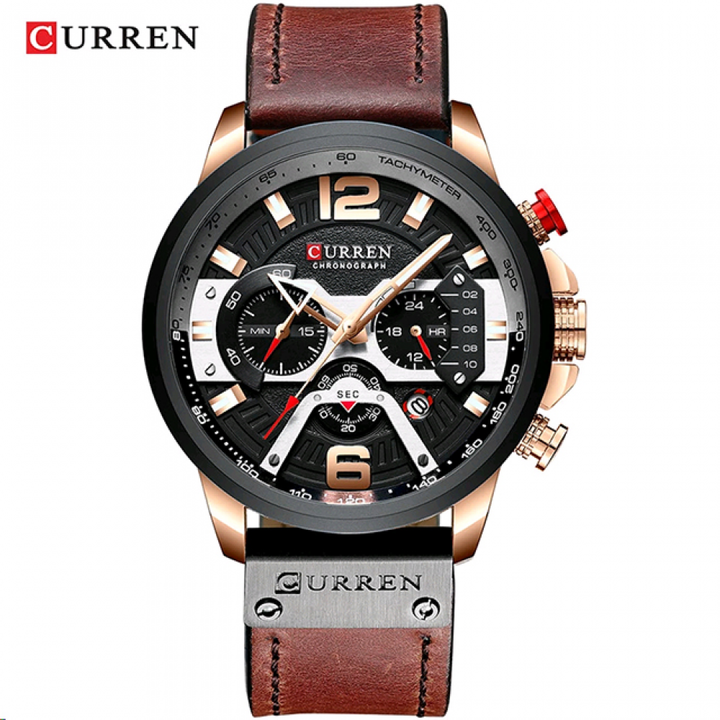 Mens high quality quartz movement waterproof wrist watches