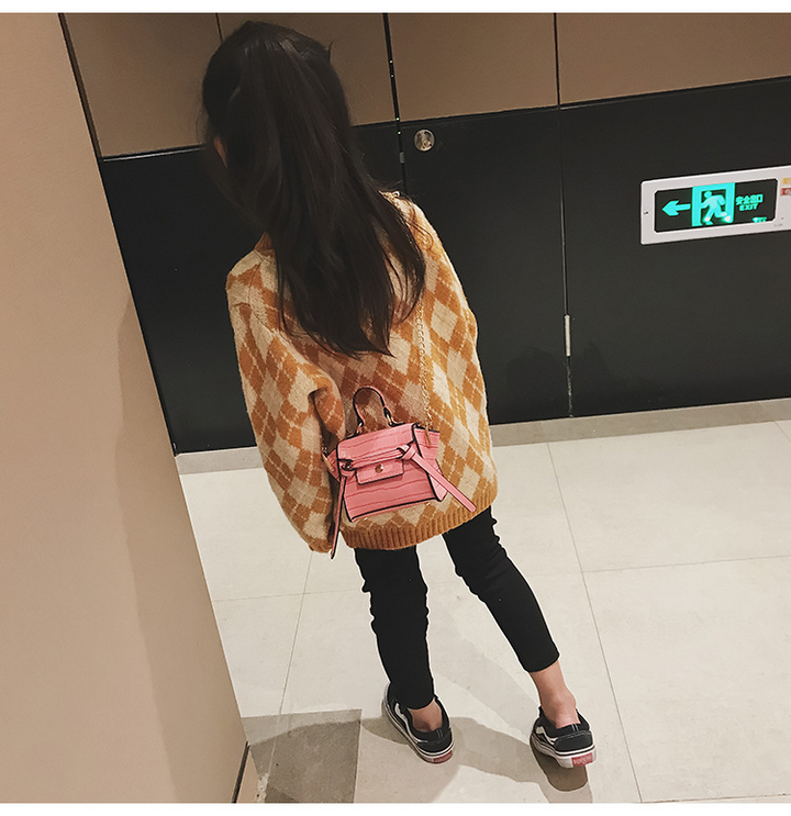 2021 Wholesale Children Trendy Crossbody Girls Purse Cylinder Kids Purses Handbag Fashion Mini Baby Shoulder Bag