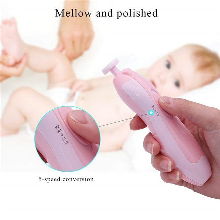 Manicure new 6 in 1 electric baby kids care nail clipper safe nail trimmer kit