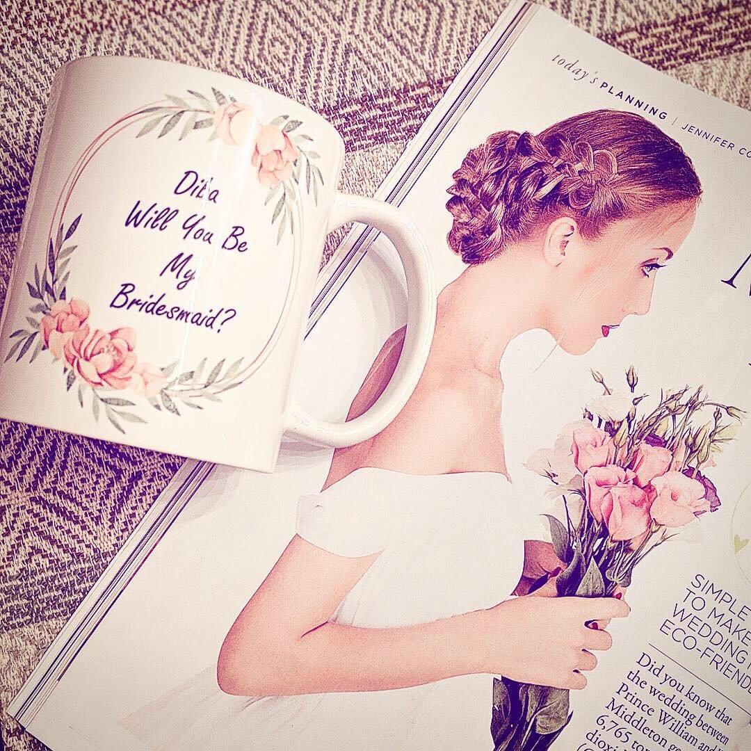 Bridesmaid wedding customized mug