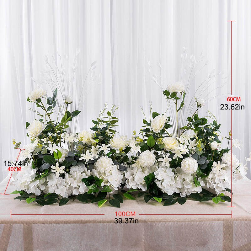 Artificial wedding flower wall backdrop arrangement silk rose peony arc decor