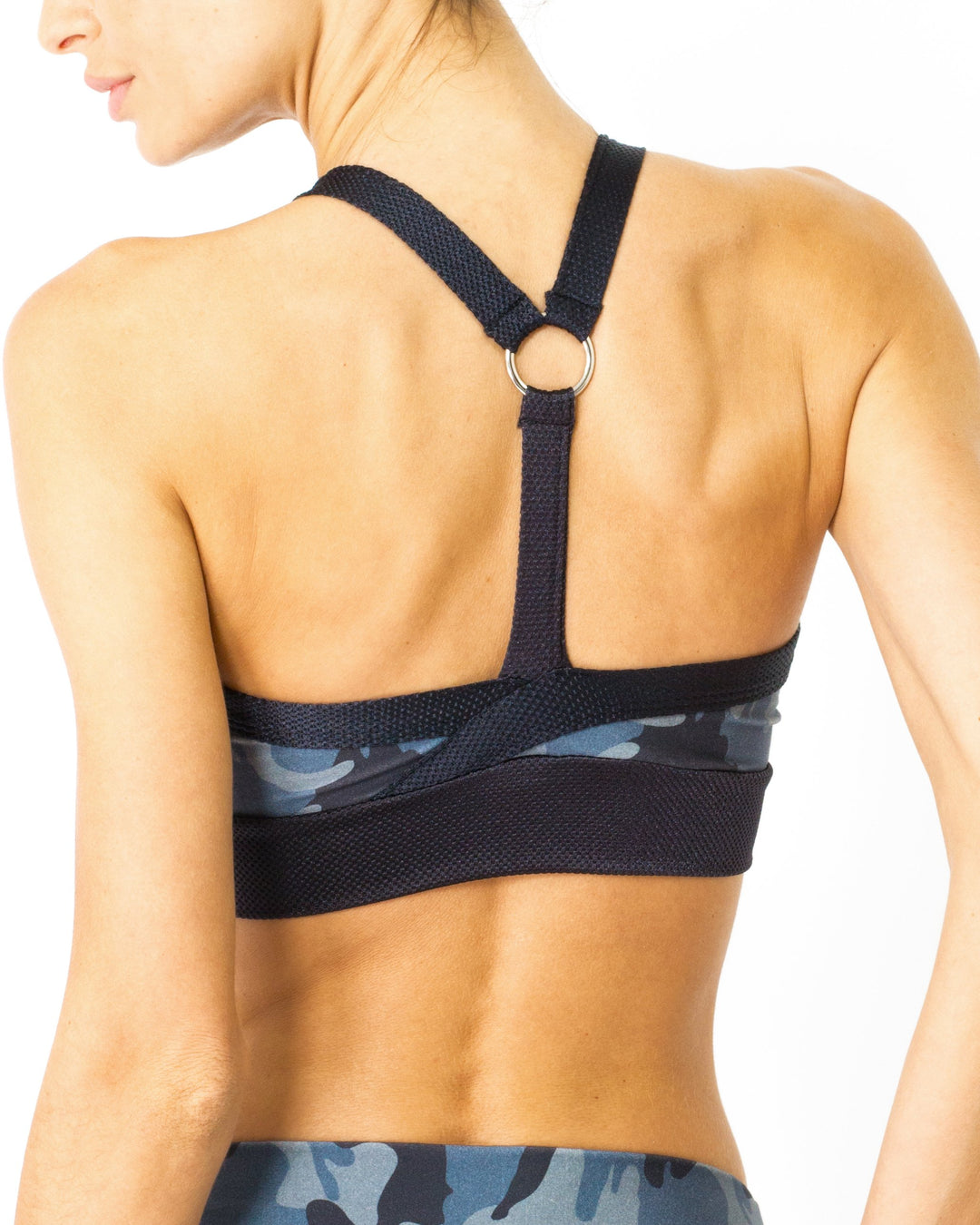 Veloso Supplex Sports Bra With Mesh Trim