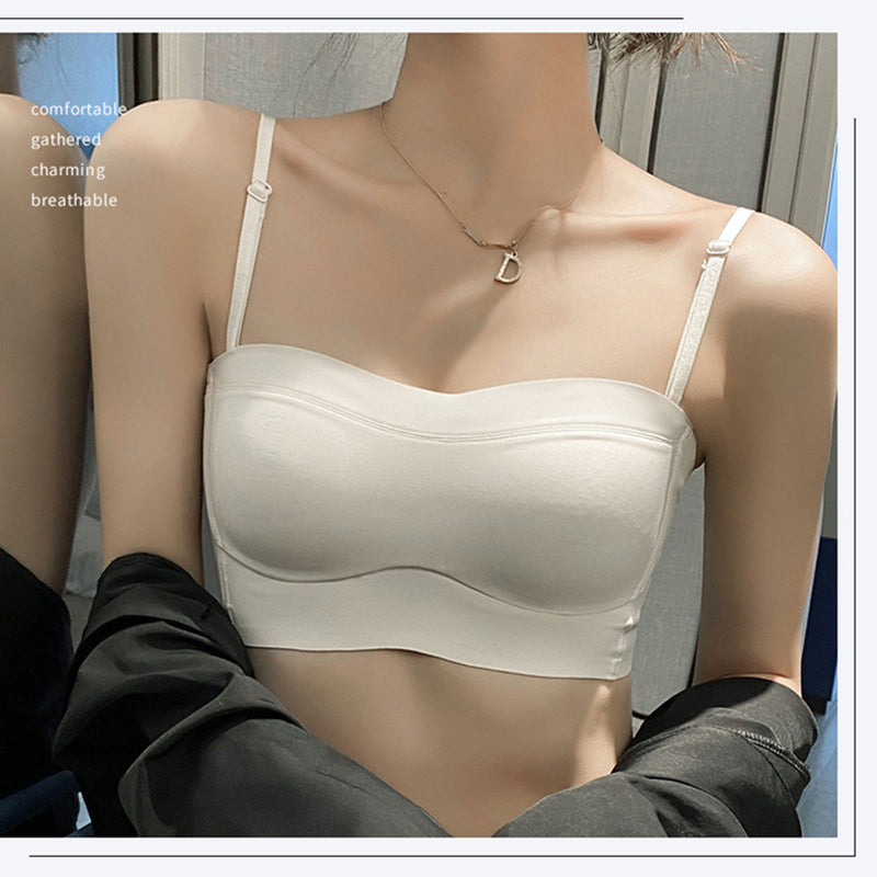 Ladies Strapless Bra Seamless Closed Bra No Steel Ring  Bra