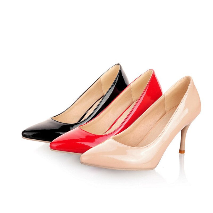 Womens pumps thin heel classic white red nude beige wedding Apparel & Accessories > Shoes