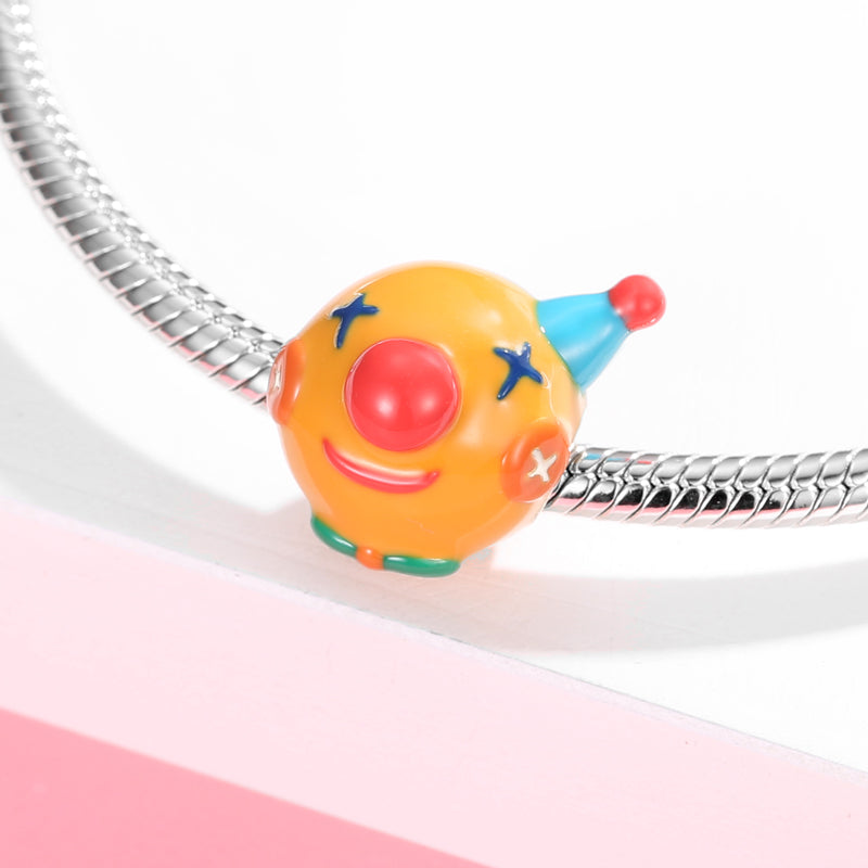 Designer Charms 925 Sterling Silver Duck Clown Piglet Avocado Pumpkin Enamel Beads Pendant Jewelry Fit Women Bracelets Necklace