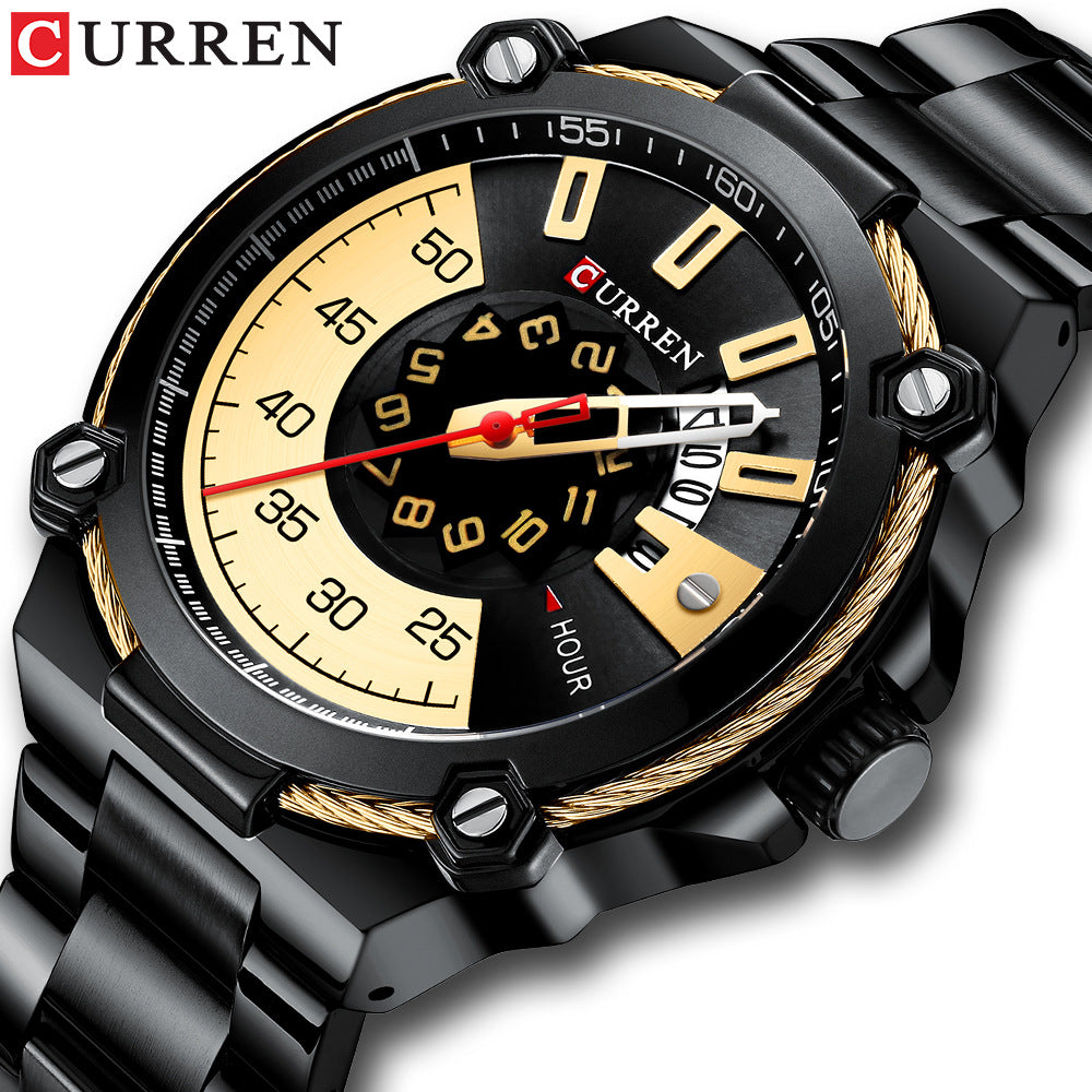 Brand Men WatchFashionable Man Suit Collocationmen Gold WatchBusiness Watch Waterproof