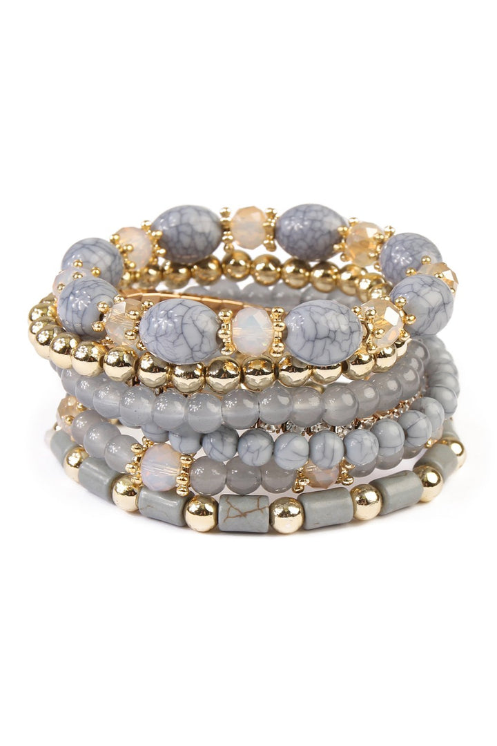 Multibead stackable bracelet