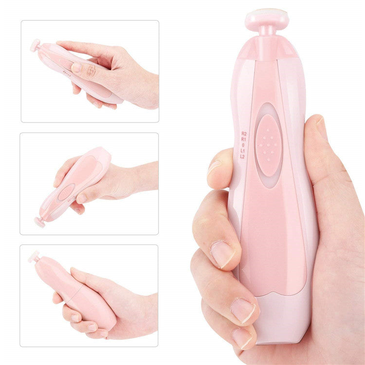 Manicure new 6 in 1 electric baby kids care nail clipper safe nail trimmer kit