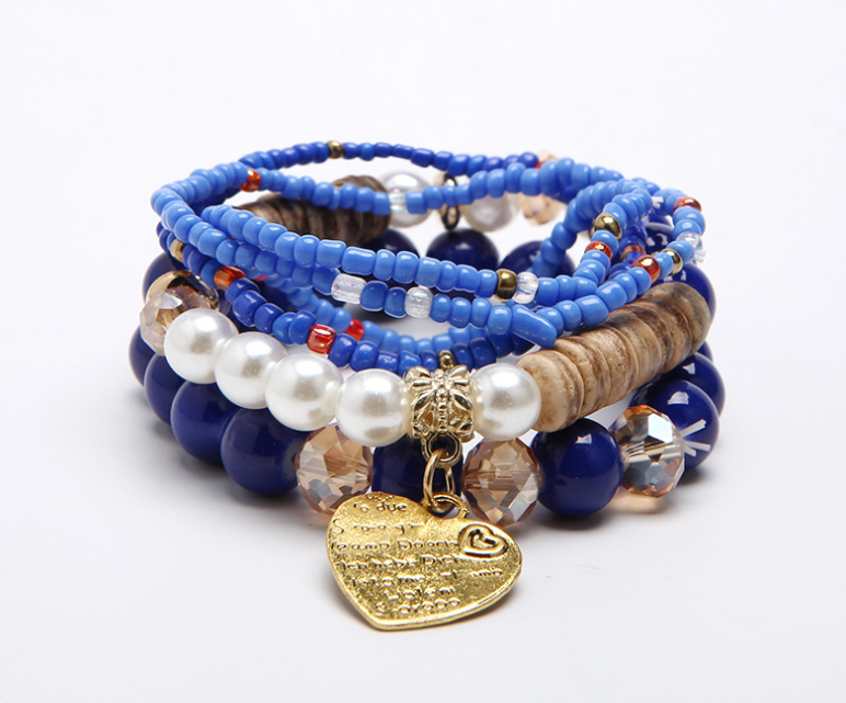 Multi-Layer Rice Beads Hand-Woven Original Bracelets Jewelry European and American Jewelry Wholesale