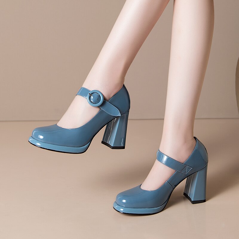 High quality Apparel & Accessories > Shoes pumps elegant high heels square toe