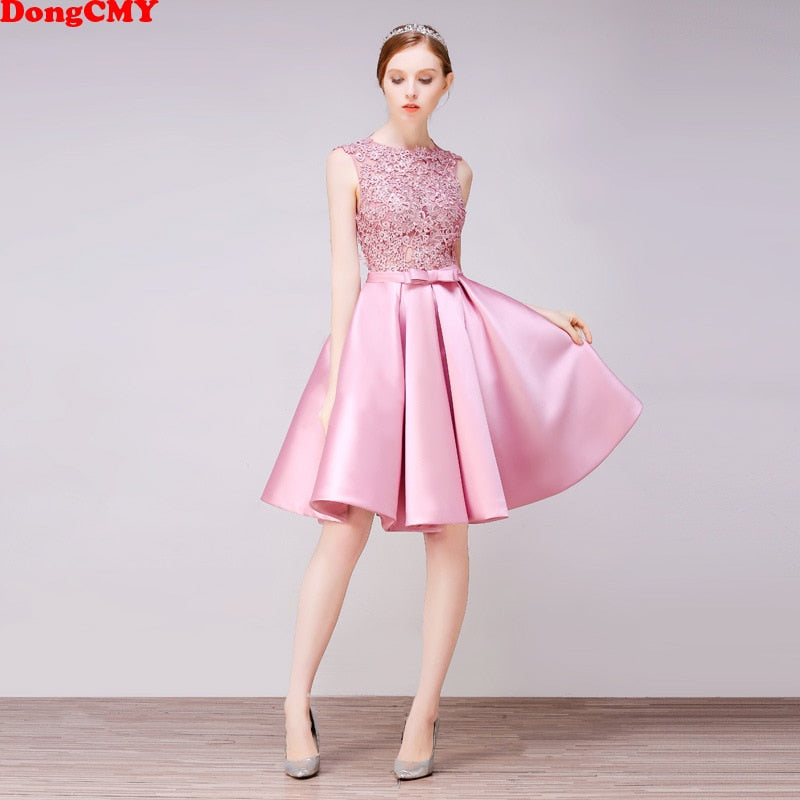 DongCMY Short New Arrival Cocktail Dresses Party Plus Size Women Lace Gown