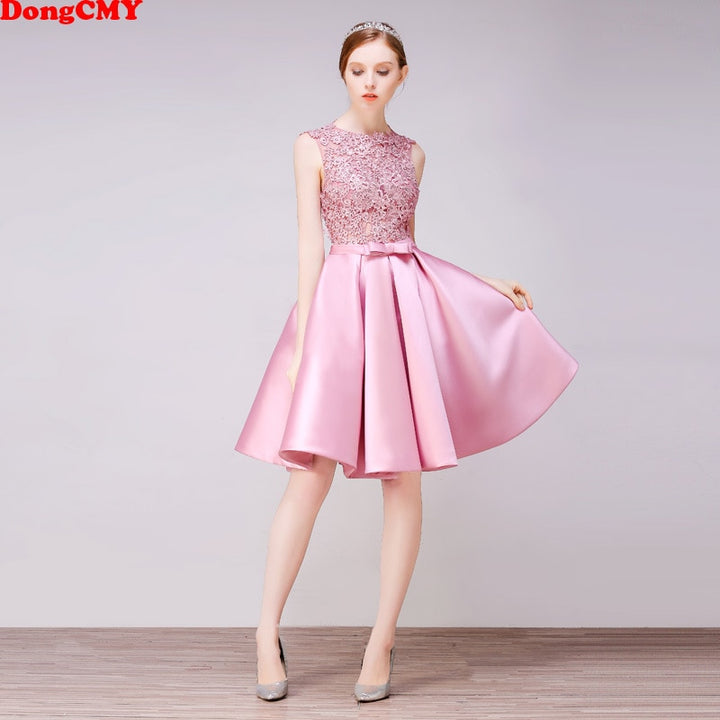 DongCMY Short New Arrival Cocktail Dresses Party Plus Size Women Lace Gown