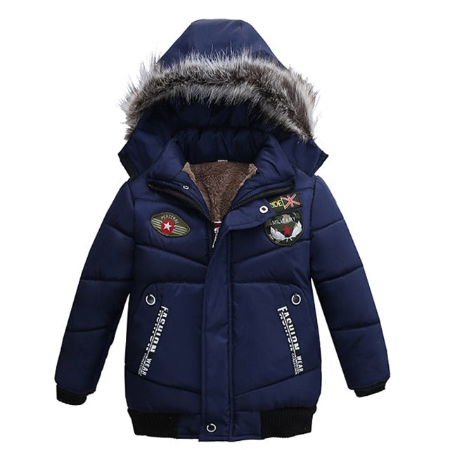 Autumn Winter Baby Boys Jacket Jacket for Boys Children Jacket Kids Hooded Warm Outerwear Coat for Boy Clothes 2 3 4 5 Yrs