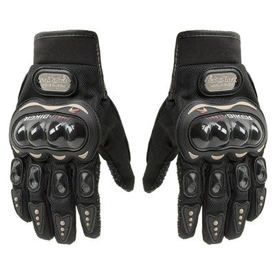 hot sale summer winter Mens full finger motorcycle leather gloves apparel