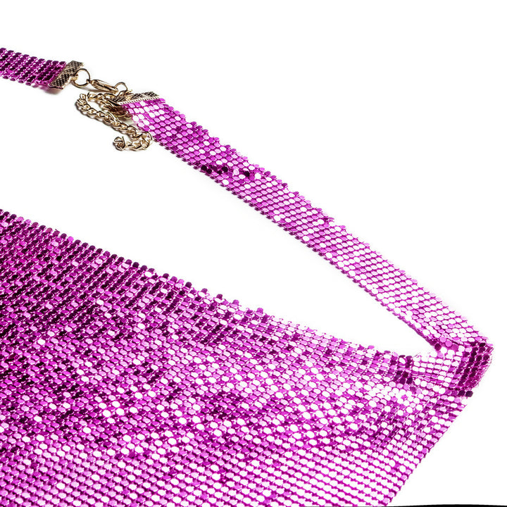 Crystal slits rhinestone womens dress halter beach wear