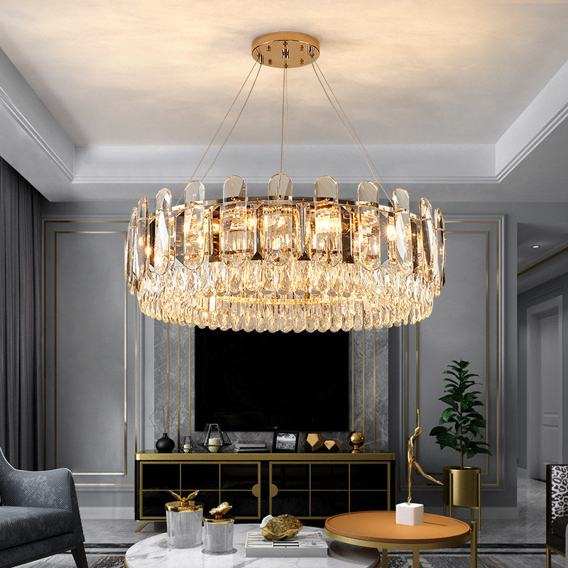 New Arrival 2021 Indoor Decoration Lighting Fixture Modern Luxury Foyer Bedroom Dining Room 14 LED Lamp Large Crystal Chandelier