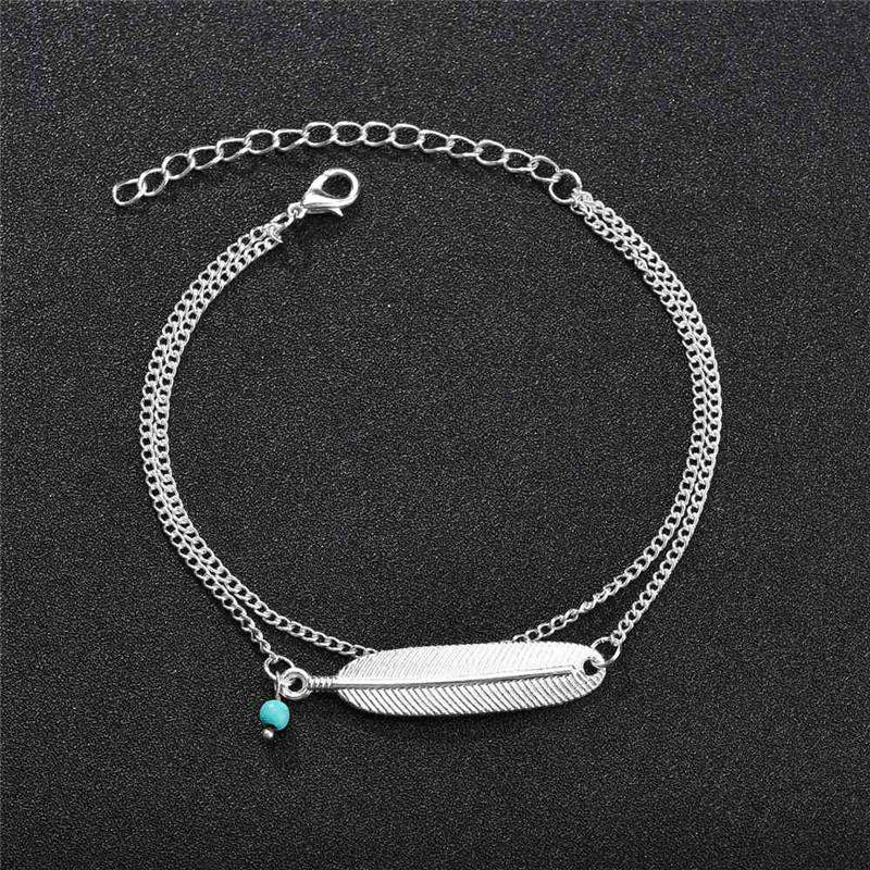 Wholesale Chain Anklet on the Leg Foot Bracelet Women Simple Slim Adjustable Wire Ankle Summer Beach Jewellery