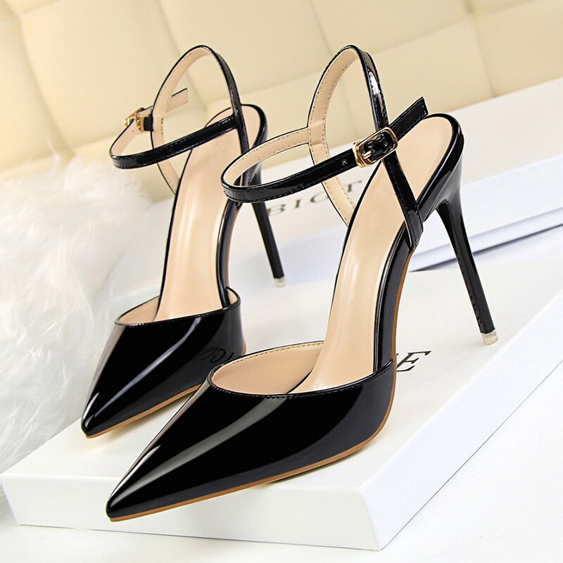 High heels women party Apparel & Accessories > Shoes pointed toe fashions black blue gold