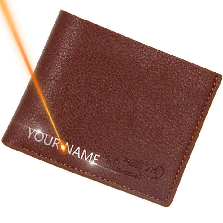 Men wallets high quality slim card photo holder coin pocket