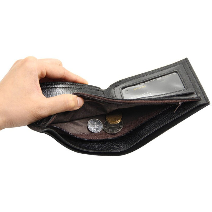 Men wallets high quality slim card photo holder coin pocket