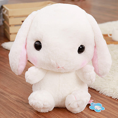 Gifls furry rabbit cartoon plush shoulder bags