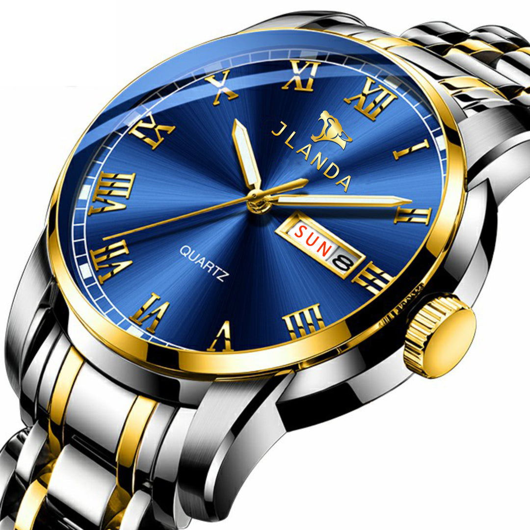 Luxury waterproof quartz brand wristwatches for men