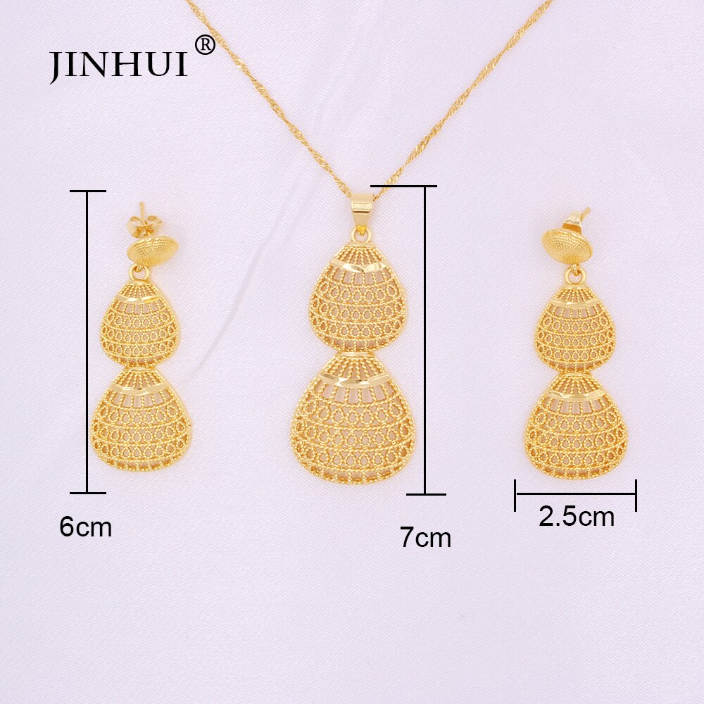 Gold color wedding jewelry for womens