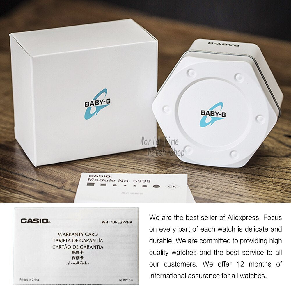 Casio women watch set luxury brand 100m waterproof led digital quartz sport