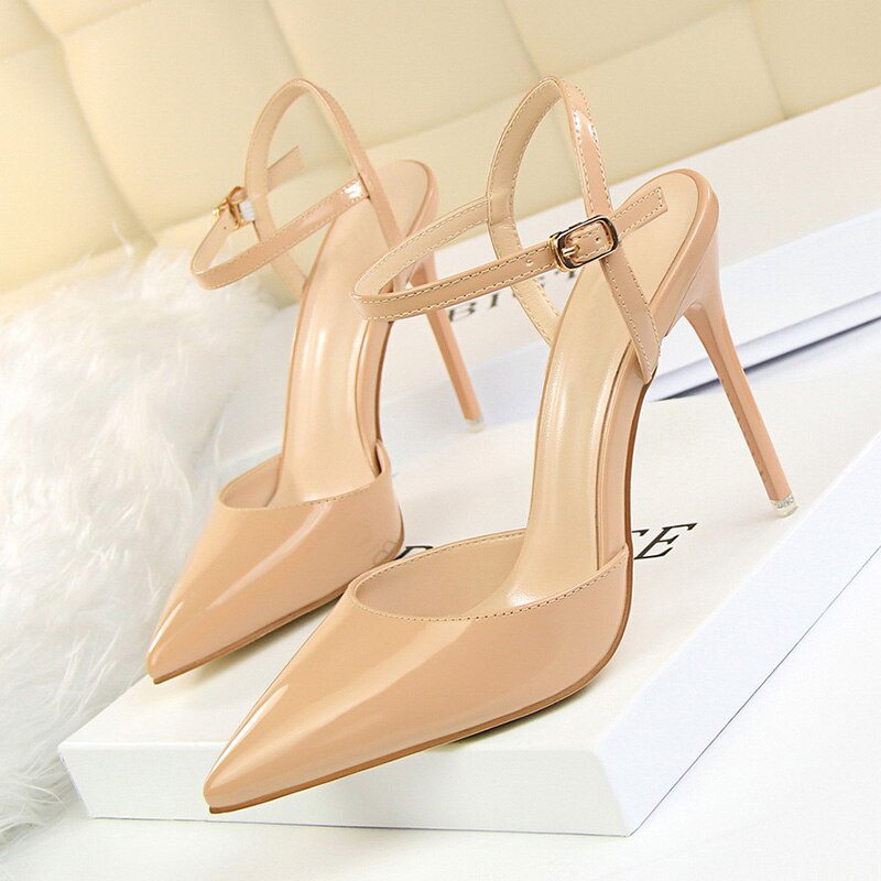 High heels women party Apparel & Accessories > Shoes pointed toe fashions black blue gold