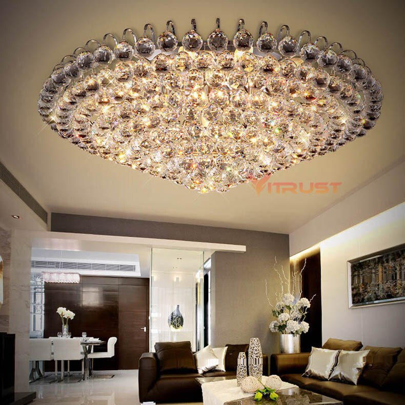 K9 Crystal LED Ceiling Light Fixture for Home Indoor Lighting Lustre De Cristal