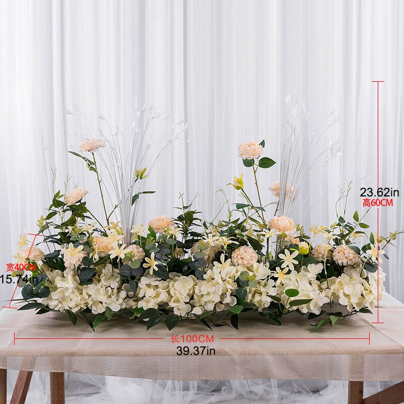 Artificial wedding flower wall backdrop arrangement silk rose peony arc decor