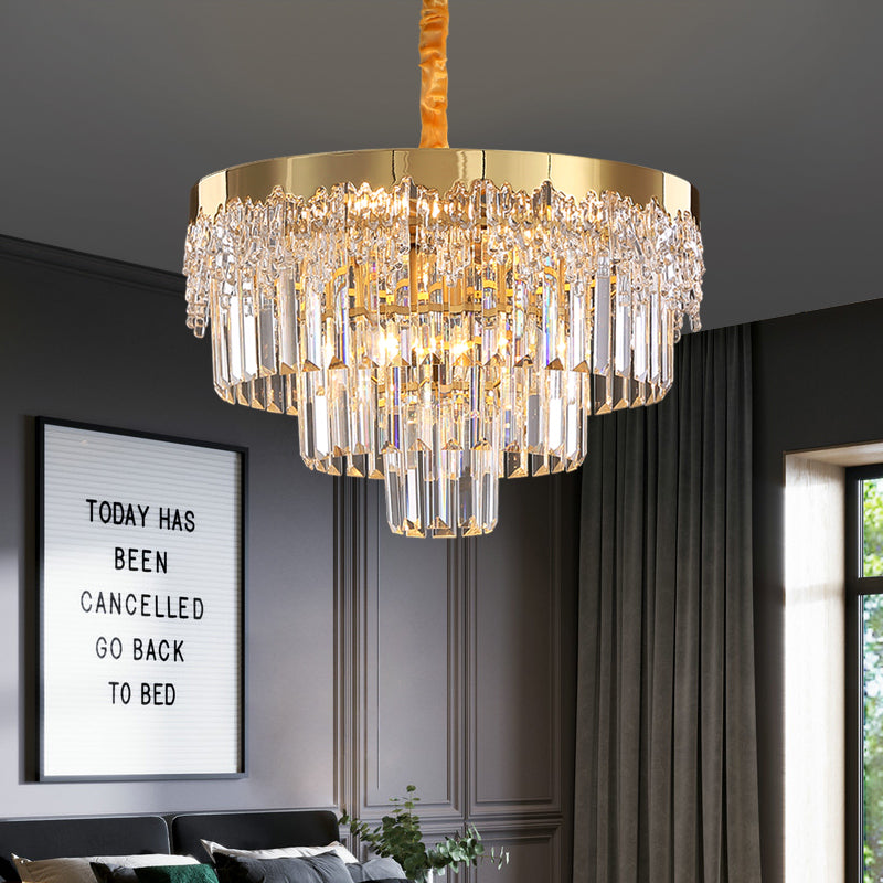 2021 Beautiful Hotel Living Room Bedroom Decoration Pendant Light Fixture Gold K9 Crystal Glass New Classic Chandelier