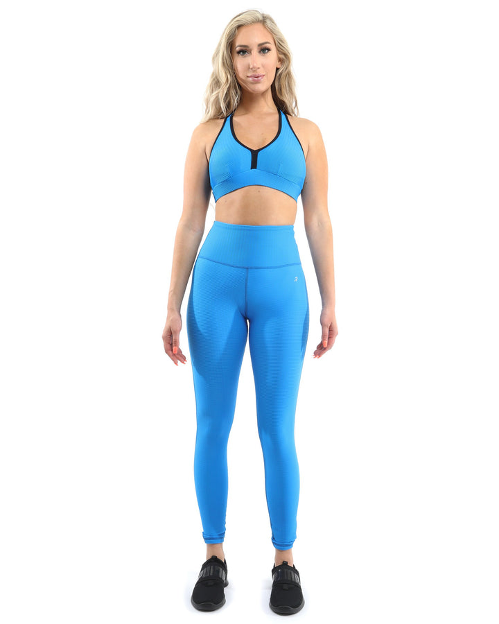Positano activewear set leggings sports bra aqua made in italy apparel