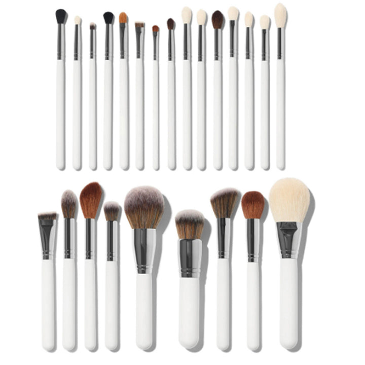 24 piece makeup brush set white air brush for foundation makeup