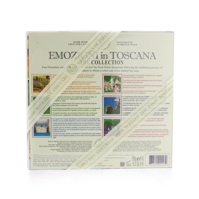 NESTI DANTE - Emozioni in Toscana the Collection Gift Set (#Gardino in Flore, #Campagna Dorata, #Macchia Odorosa, #Borghi E Mona