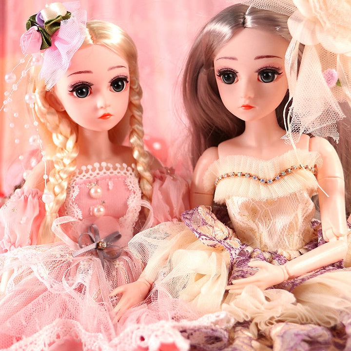 18inch 18 ball jointed dolls with clothes outfit Apparel & Accessories > Shoes wig hair makeup toys